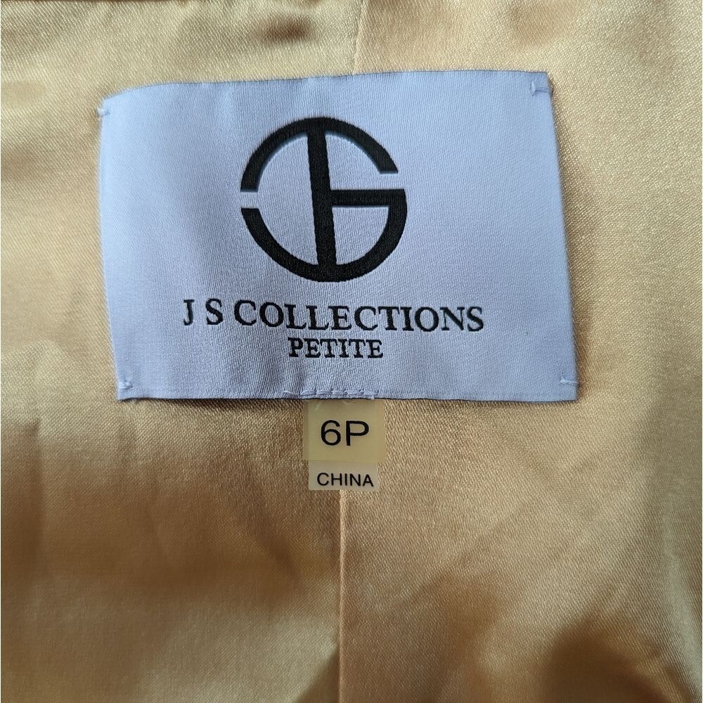 JS Collections Asymmetric Ruffle Shoulder Ruched Gathered Format Mini Dress 6P - Picture 7 of 8